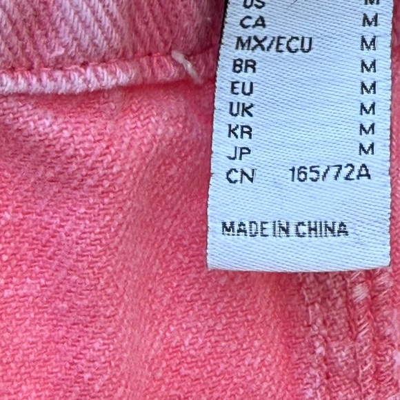 Forever 21 Pink Acid Wash Hot Shorts Size Medium M - Picture 3 of 3